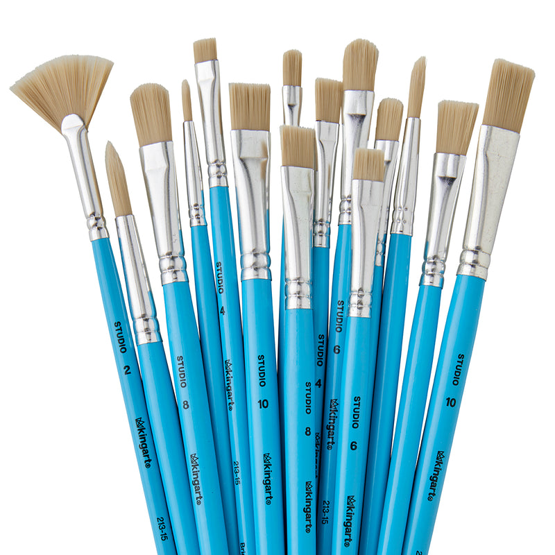 Studio Bristle Brush Set – 15 Piece
