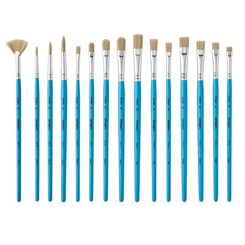 Studio Bristle Brush Set – 15 Piece