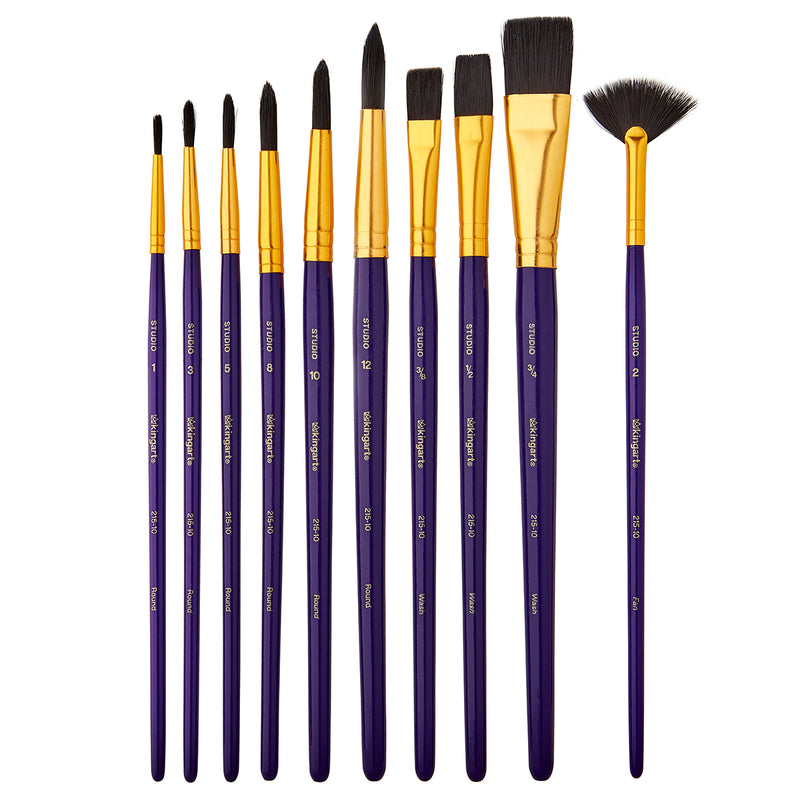 Brush Set Art & Craft 10 pc - Studio - KINGART