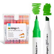 Twin-Tip™ Watercolor Pens 48 Colors - MARKERS & PENS - KINGART