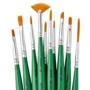 Studio Golden Nylon Detail Brush Set – 10 Piece - STUDIO LEVEL BRUSH SETS - KINGART