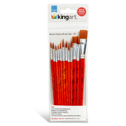 Studio Golden Nylon Brush Set - 12 Pieces - Studio - KINGART