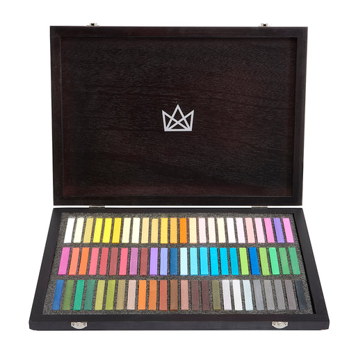 Soft Pastels, Espresso Wood Case, 72 Colors - Pro - KINGART®