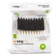 Foam Brushes 2” 20 pc - Value - KINGART®