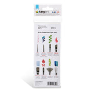 Gold Nylon Brush Set 10 pc - Studio - KINGART®