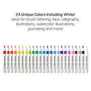 Acrylic Paint Brush Tip Markers 24 Colors - Studio - KINGART