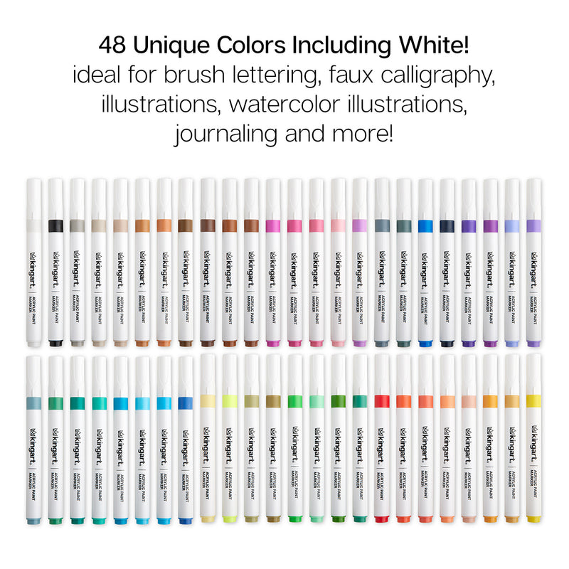 Acrylic Paint Markers 48 Colors - Studio - KINGART