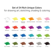 Colored Pencils 24 Colors - Studio - KINGART