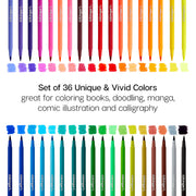 Watercolor Brush Markers 36 Colors - Studio - KINGART