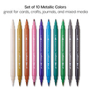 Twin-Tip™ Metallic Pens 10 Colors - Studio - KINGART