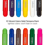 Tempera Paint Sticks, 12 Colors - Studio - KINGART