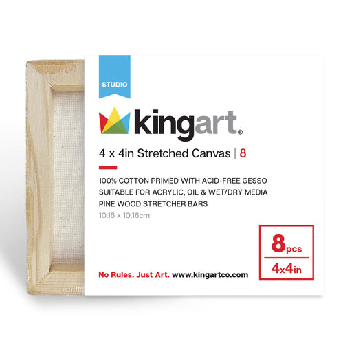 Stretched Canvas 4x4 8 pc - Studio - KINGART