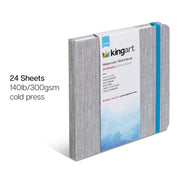 Watercolor Paper Sketchbook 5.5x5.5 24 Pages - ARTIST PAPER - KINGART