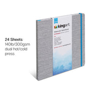 Watercolor Paper Sketchbook 8.5x8.5 24 Pages - ARTIST PAPER - KINGART