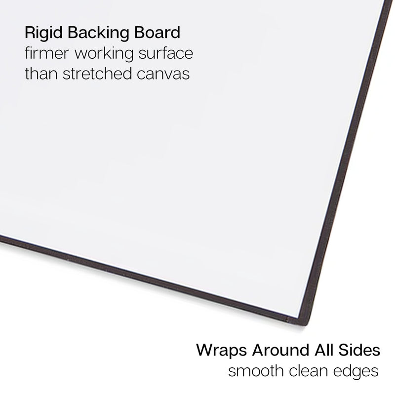 Black Canvas Panels 8 pc - STRETCHED CANVAS & PANEL BOARDS - KINGART