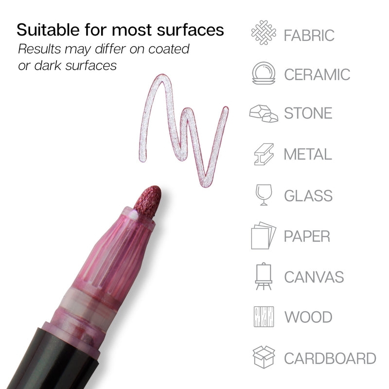 Shimmer Metallic Outline Markers - Singles - MARKERS & PENS - KINGART