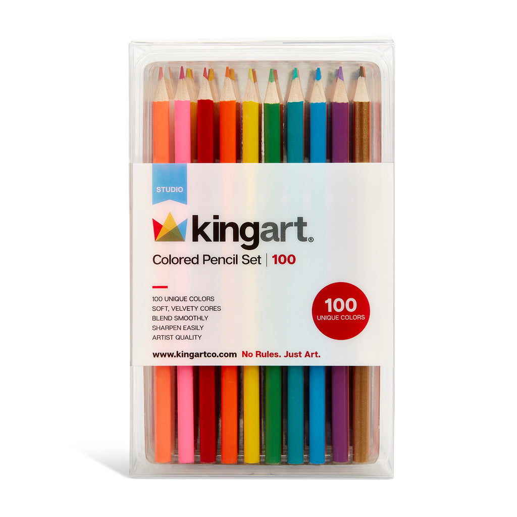 Colored Pencils Available in Sets of 12, 24 or 72. — KINGART