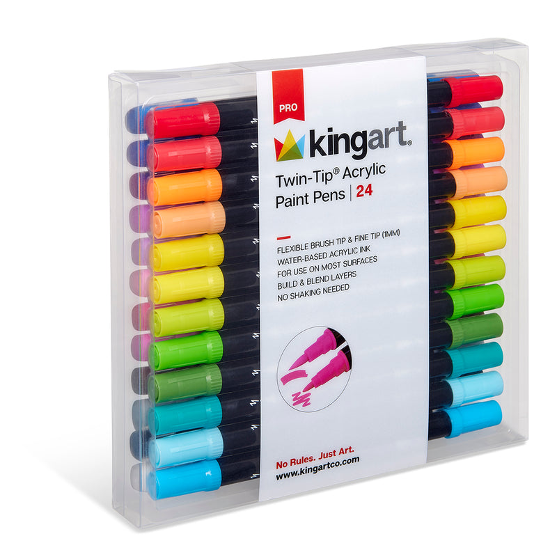Twin-Tip™ Acrylic Paint Pens 24 Colors -  - SHANGHAI CMB IMPORT & EXPORT CO., LTD