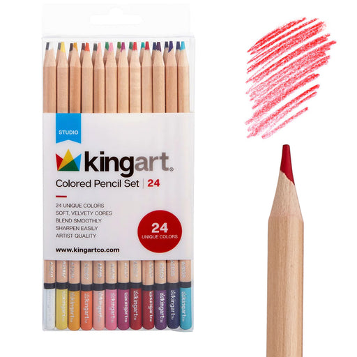 Colored Pencils 24 Colors - Studio - KINGART