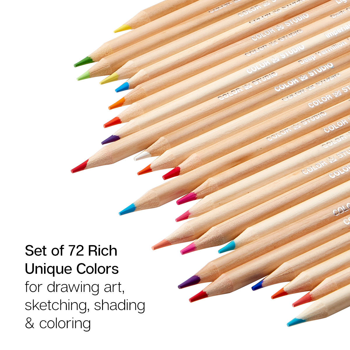 Studio Colored Pencils Set - Soft Core - 72 Colors — KINGART