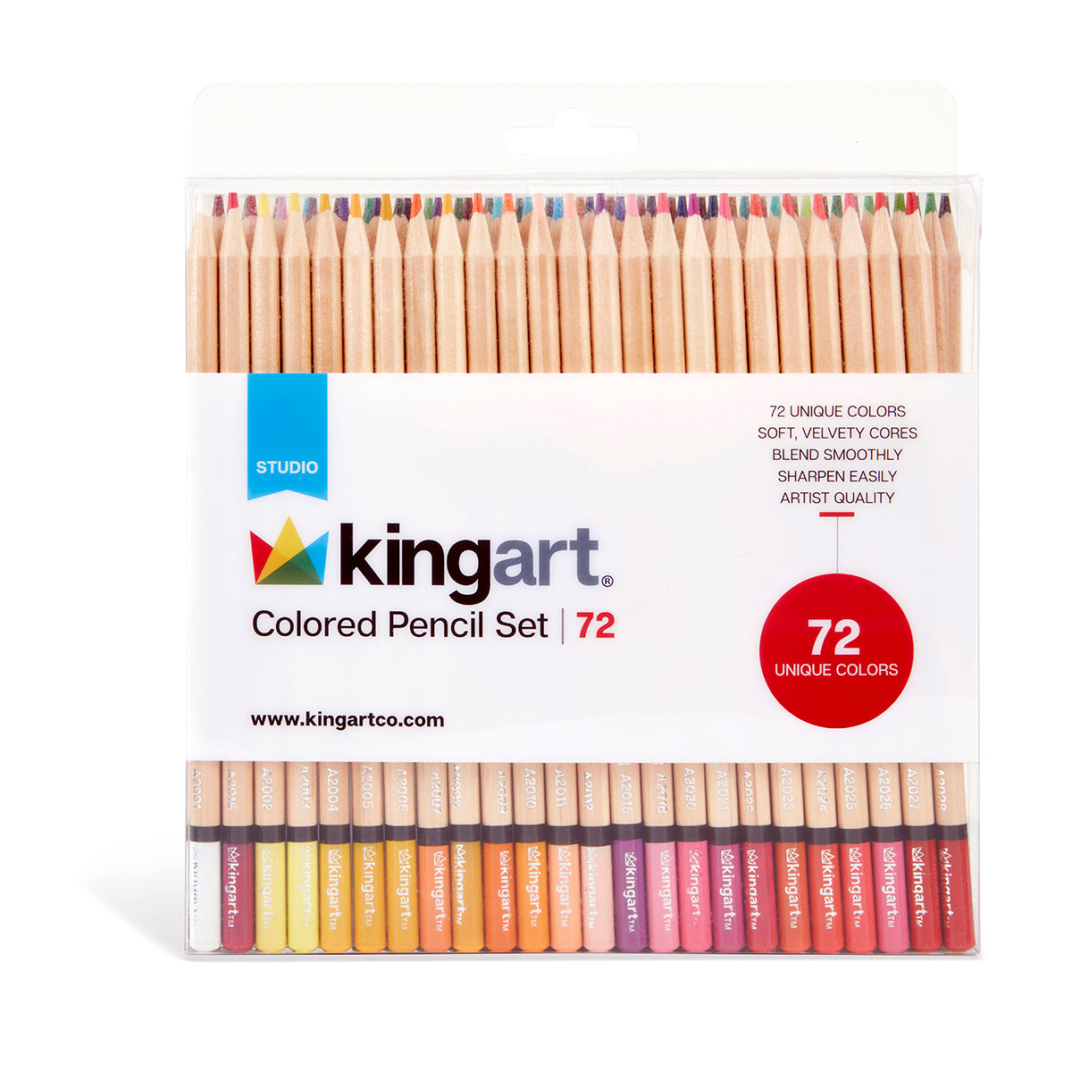 Studio Colored Pencils Set - Soft Core - 72 Colors — KINGART