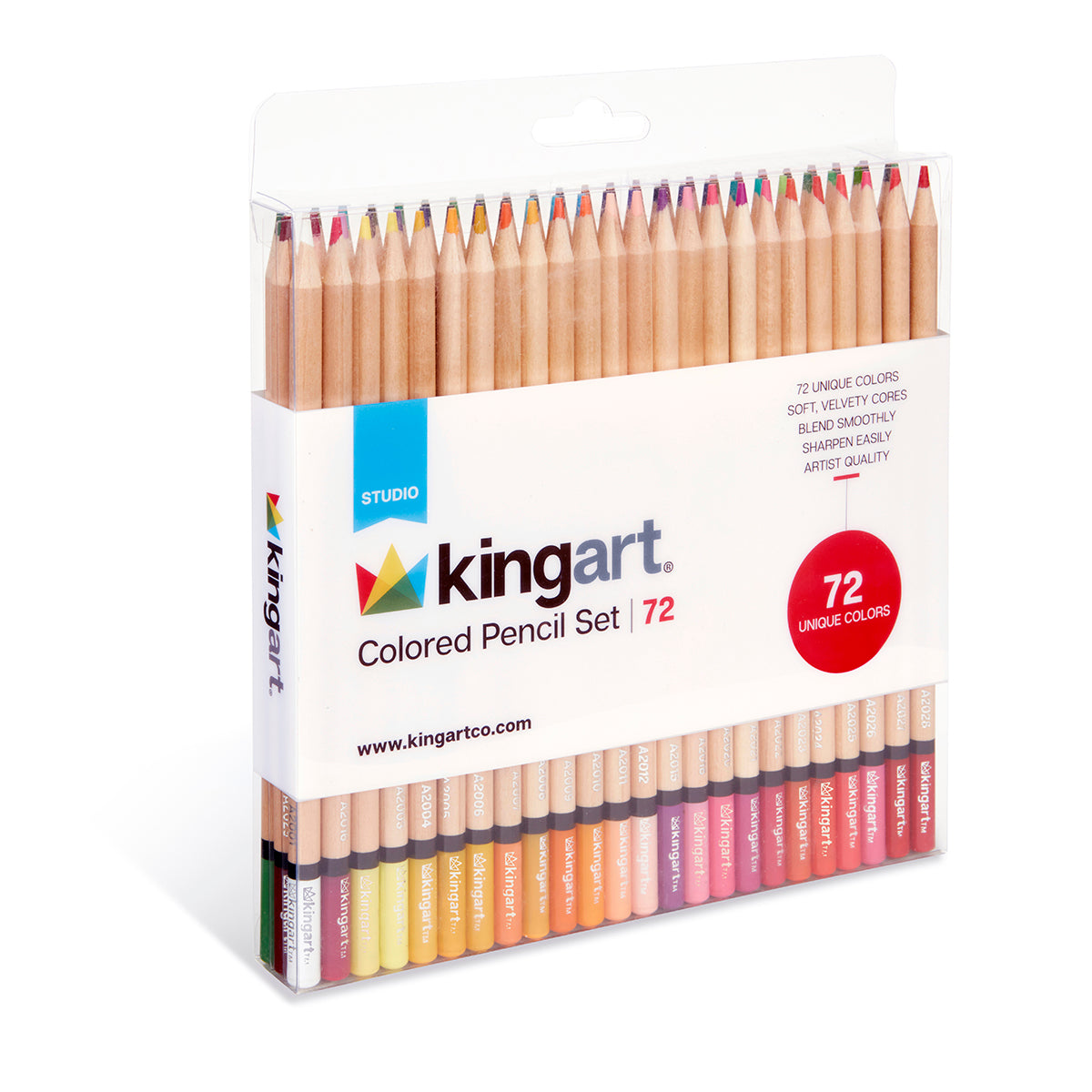 Studio Colored Pencils Set - Soft Core - 72 Colors — KINGART