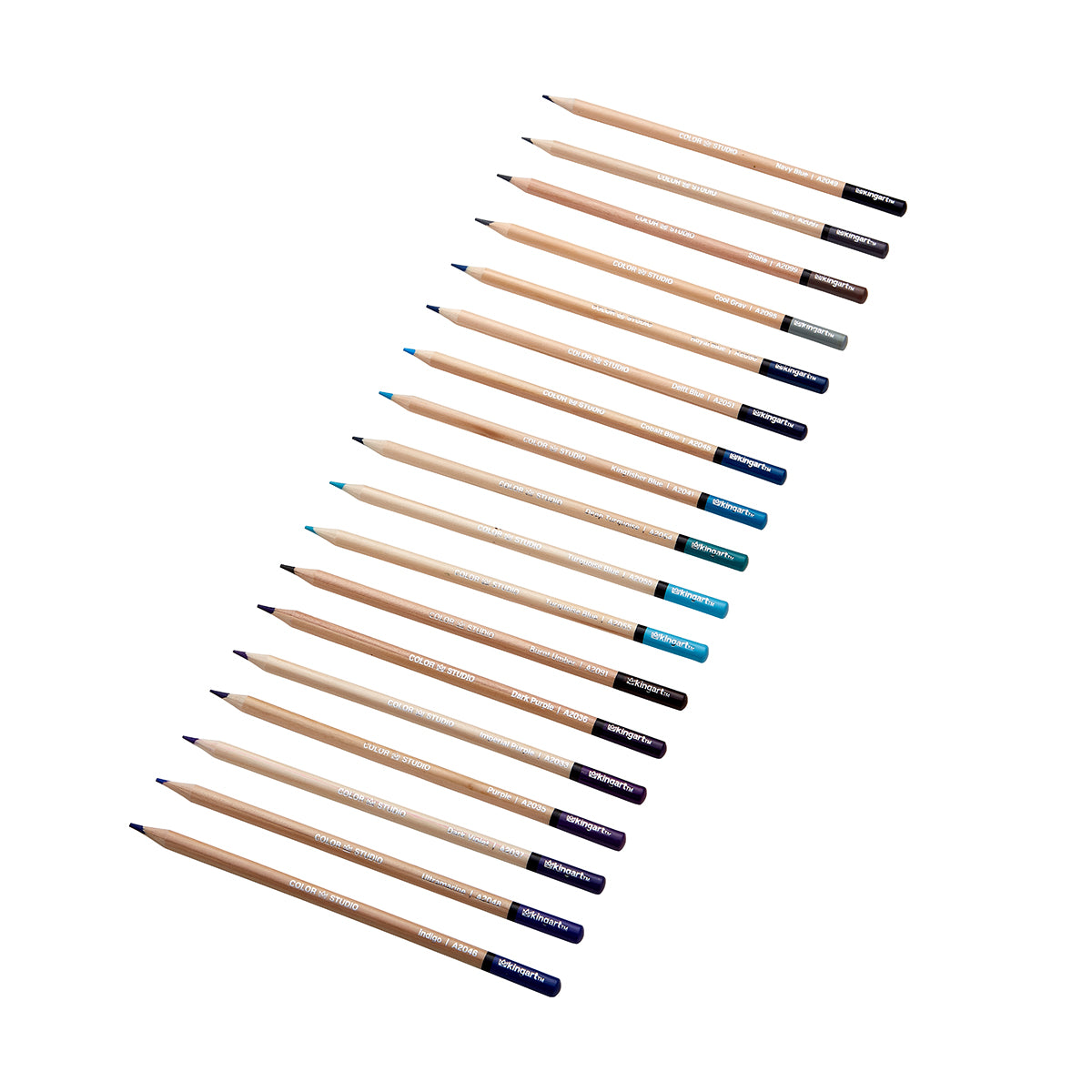 KINGART® Soft Core Colored Pencils Set of 72 Unique Vibrant Colors