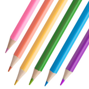 Colored Pencils 24 Pastel Colors - DRAWING & SKETCHING SUPPLIES - KINGART