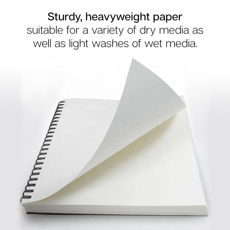 Mixed Media Paper Pad Bundle – 3 Pack (7”x10”, 8”x10”, 9”x12”) – 60 Sheets Each - ARTIST PAPER - KINGART