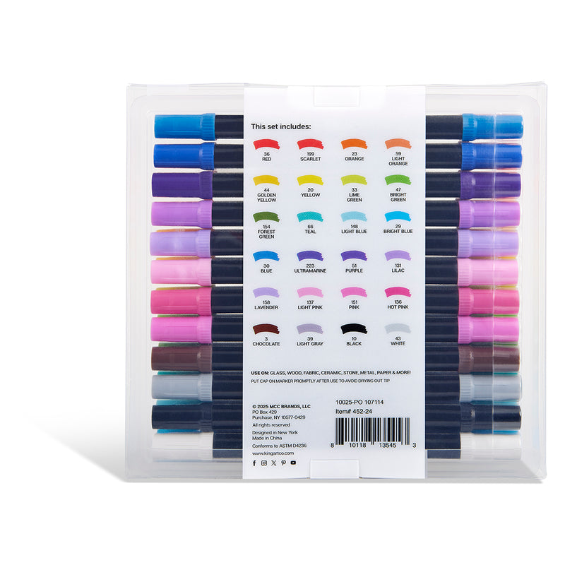 Twin-Tip™ Acrylic Paint Pens 24 Colors -  - SHANGHAI CMB IMPORT & EXPORT CO., LTD
