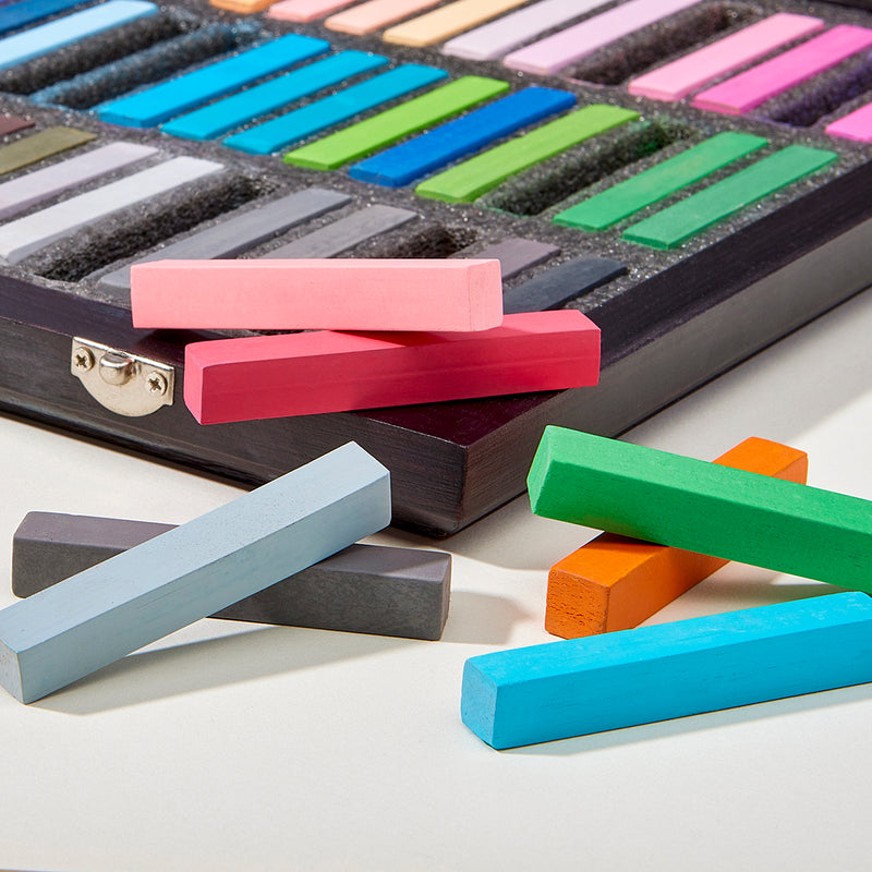 Soft Pastels, Espresso Wood Case, 72 Colors - Pro - KINGART®