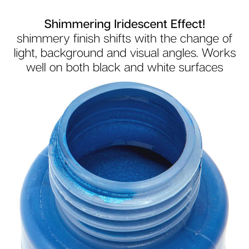 Acrylic Paint 12 Iridescent Colors - Studio - KINGART