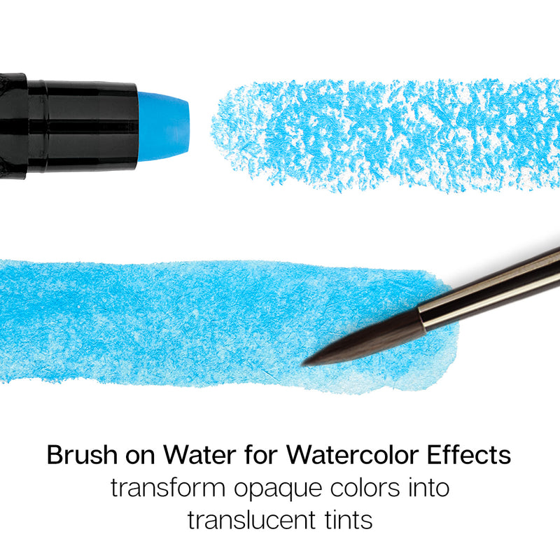 Gel Stick Crayons 24 Pastel Colors - Studio - KINGART