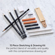 Sketching & Drawing Set, 13 pc - ARTIST SETS - KINGART