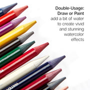 Woodless Watercolor Pencils 24 Colors - Pro - KINGART