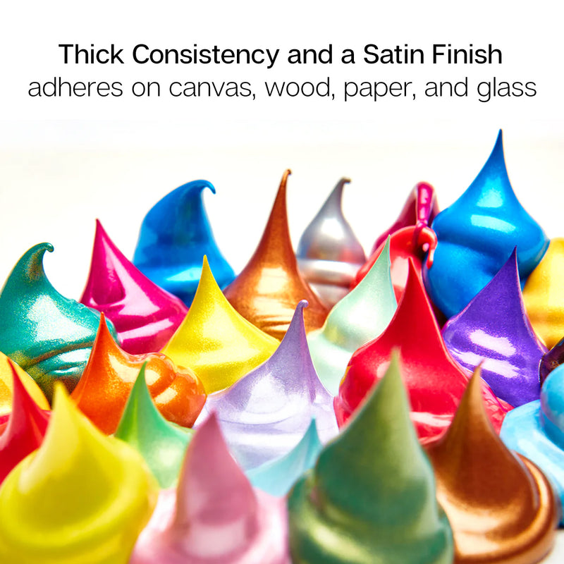 PRO Metallic Acrylic Paint Single Color 3-Packs - PAINTS, PASTELS, GEL STICKS - KINGART