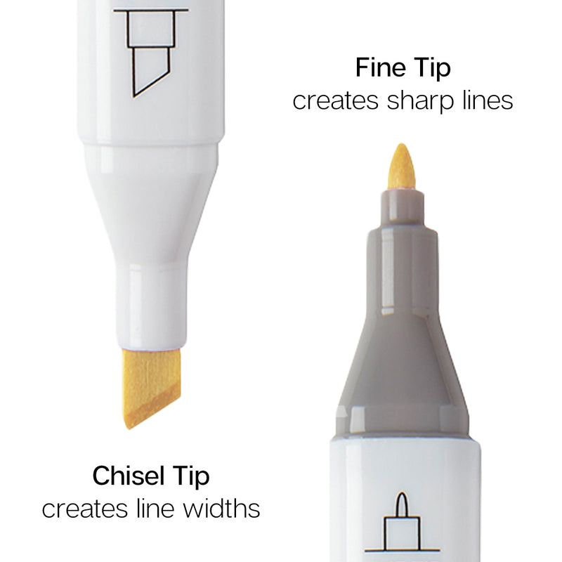 Double-Ended Alcohol Markers 24 Pastel Colors - Pro - KINGART