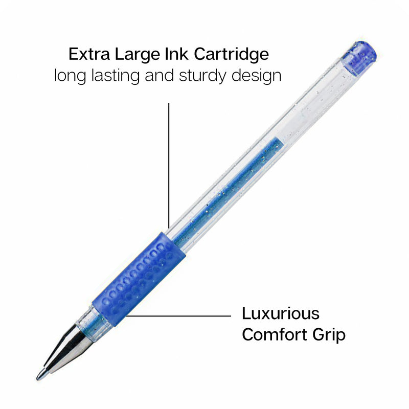 Gel Pens Soft Grip 30 Glitter Colors - Studio - KINGART