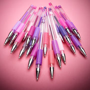Gel Pens, Soft Grip, 24 Pink & Purple Tone Colors - Studio - KINGART®