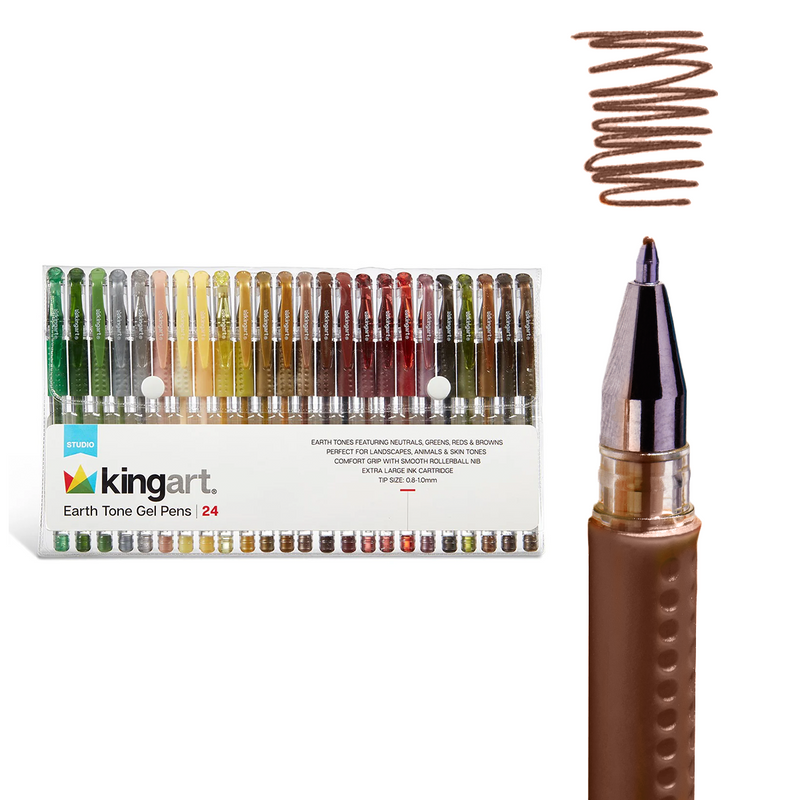 Gel Pens 24 Earth Tone Colors