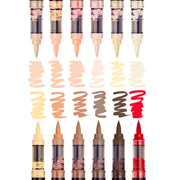 Acrylic Brush Tip Pens 12 Portrait Colors - Pro - KINGART