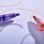 Outline Markers 12 Metallic Colors - Studio - KINGART®