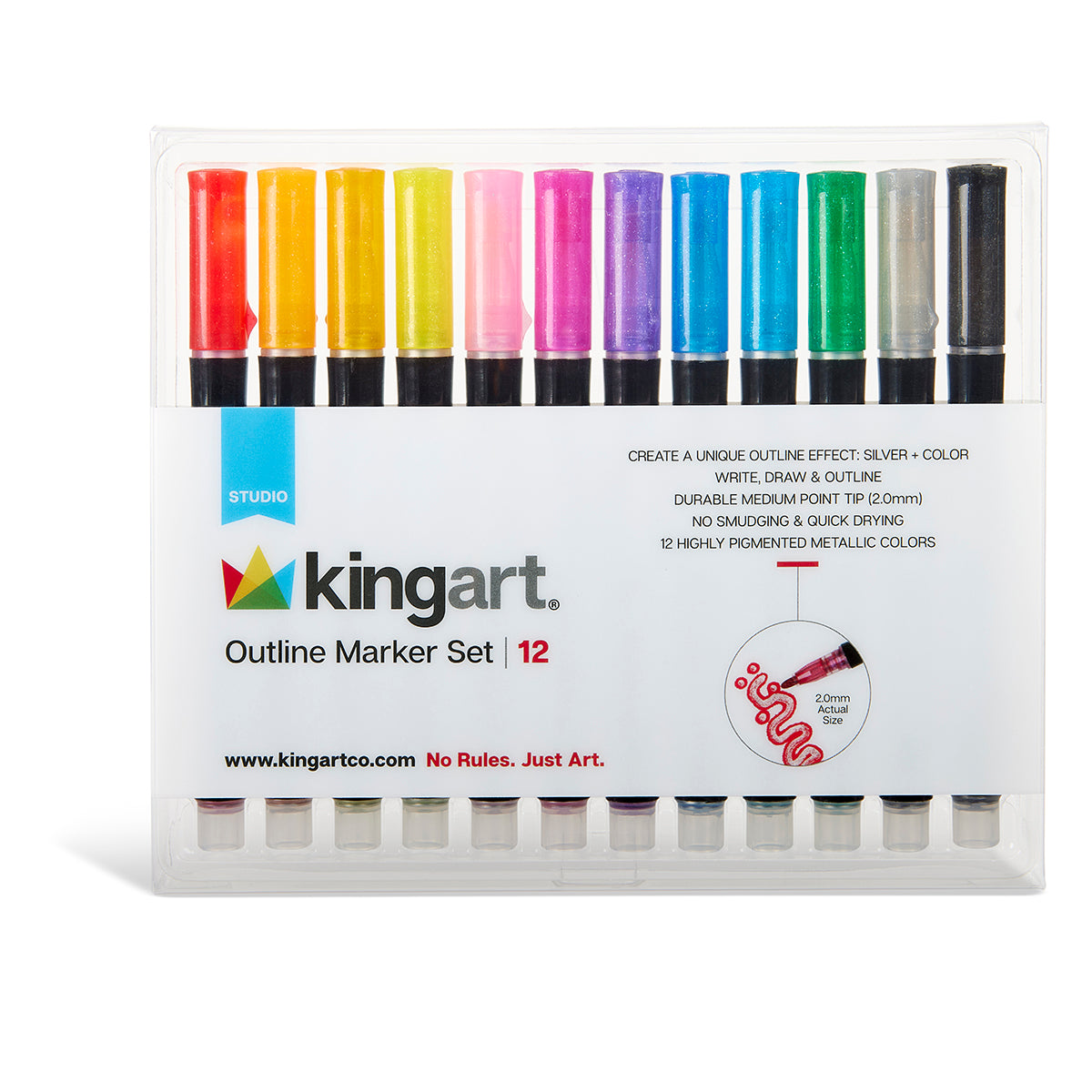  Tempera Paint Stick Set 12/Pkg - Kingart