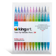 Twin-Tip™ Metallic Pens 24 Colors - MARKERS & PENS - KINGART