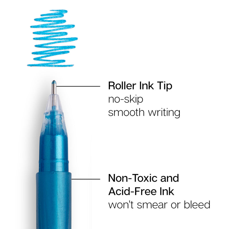 Gel Pens 12 Metallic Colors - Studio - KINGART