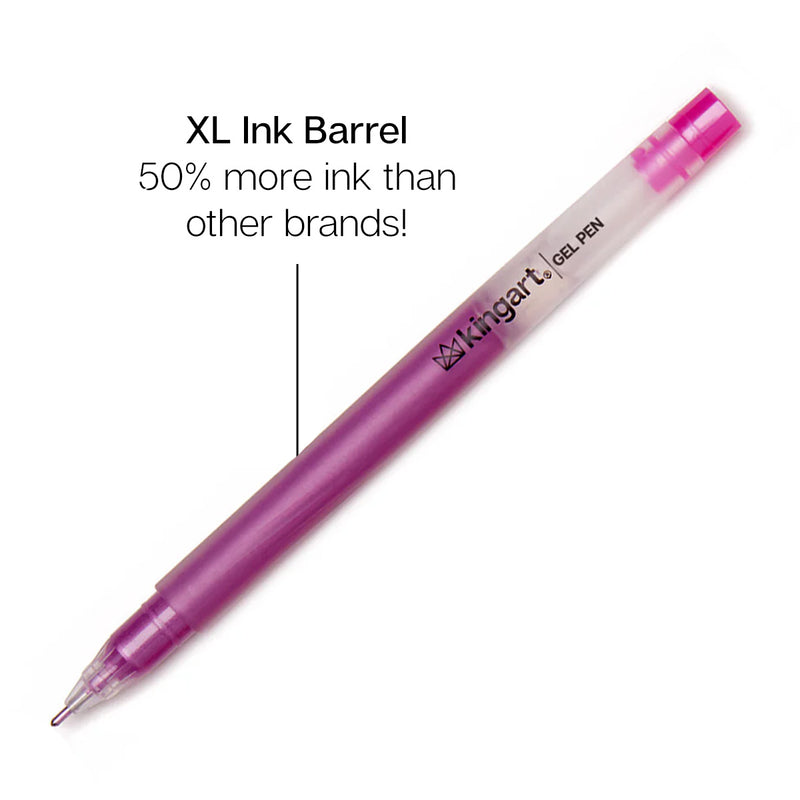 Gel Pens 12 Metallic Colors - Studio - KINGART