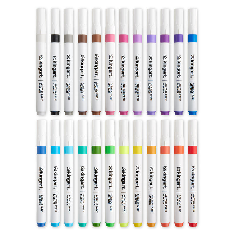 Acrylic Paint Markers 24 Colors — KINGART