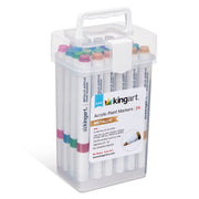 Acrylic Paint Markers Set – 24 Metallic Colors, 2mm Bullet Tip, Water-Based, Multi-Surface - MARKERS & PENS - KINGART