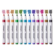 Acrylic Paint Markers Set – 24 Metallic Colors, 2mm Bullet Tip, Water-Based, Multi-Surface - MARKERS & PENS - KINGART