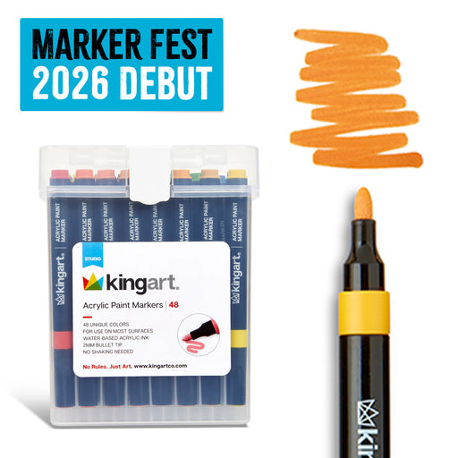 Acrylic Paint Markers – 48 Count - MARKERS & PENS - KINGART